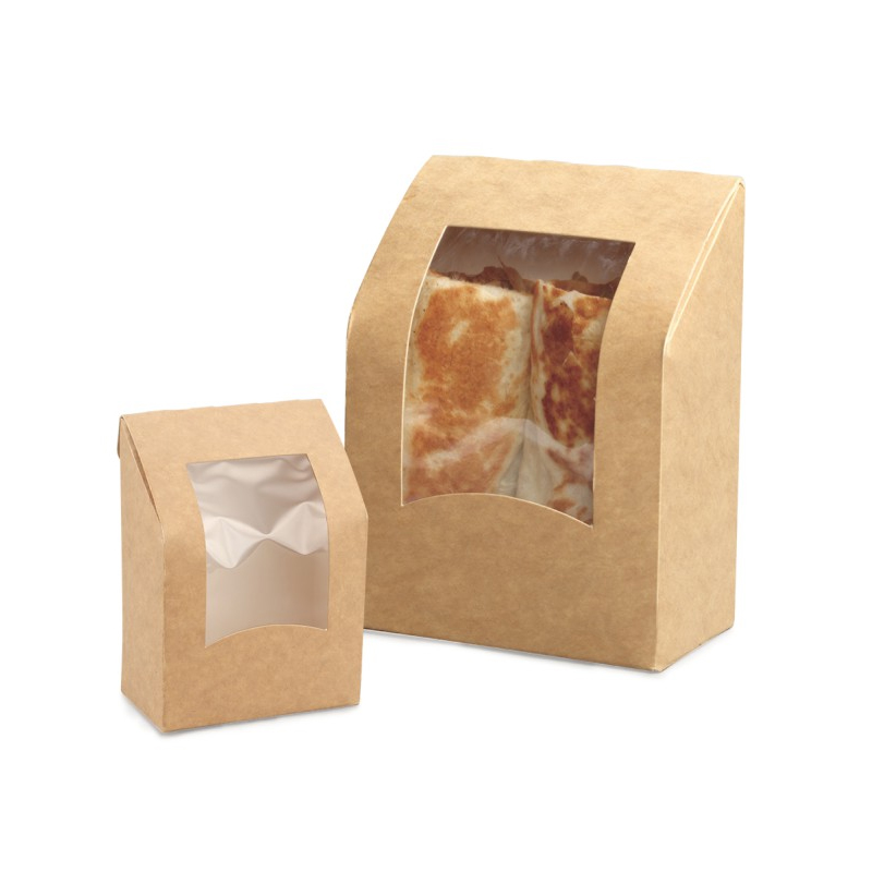 Kraft Wrap Box-PLA Window