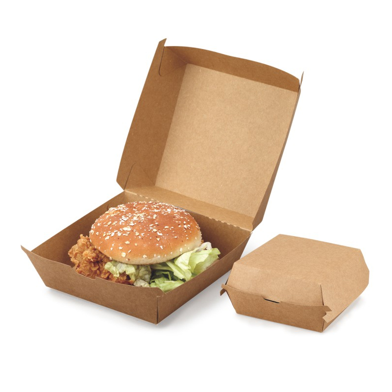 Natural Kraft Hamburger Box
