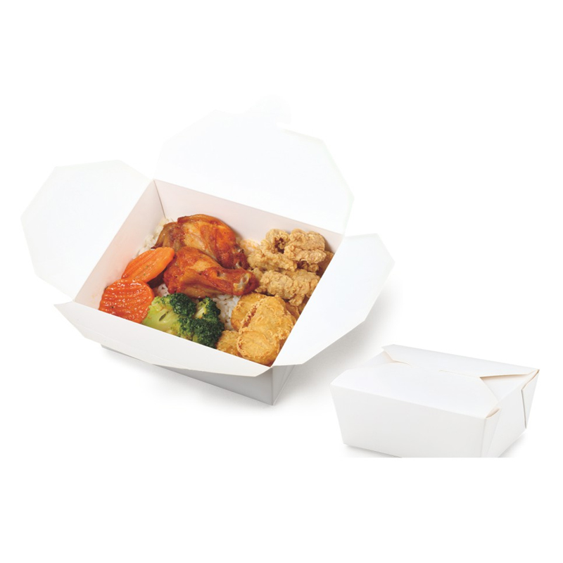 White Cardboard Menu Box