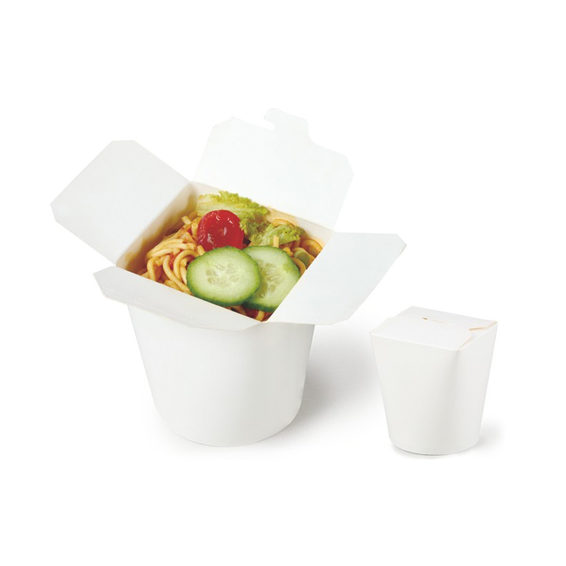 White Round Food Box