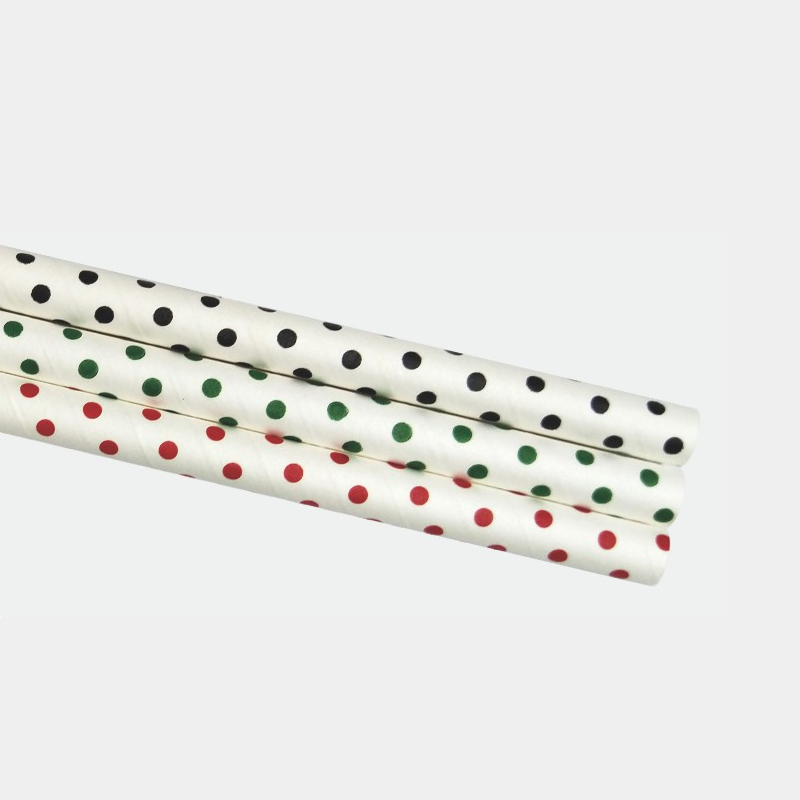 Dot Colors Paper Straw