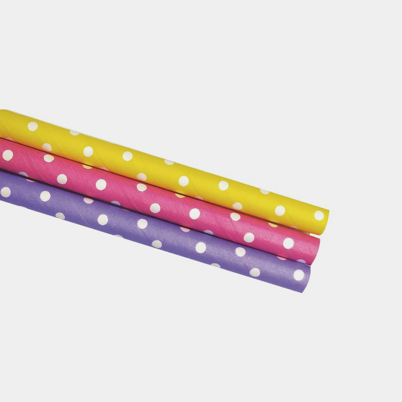 Small Dot Colors Paper Straw