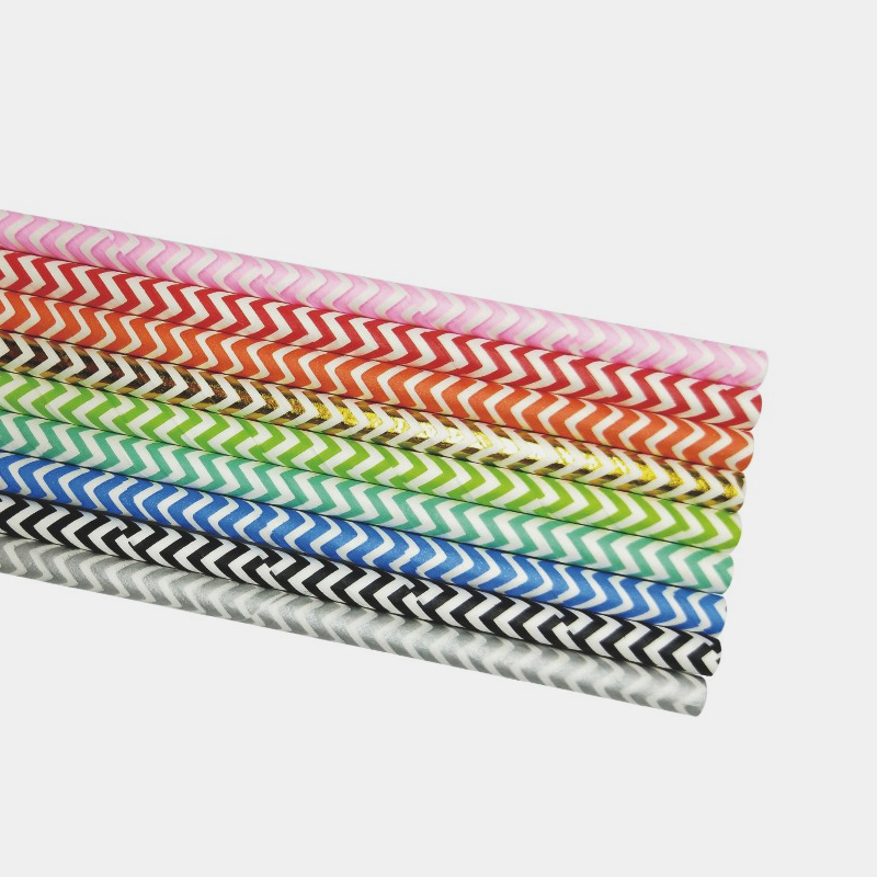 Wave Colors Paper Straw